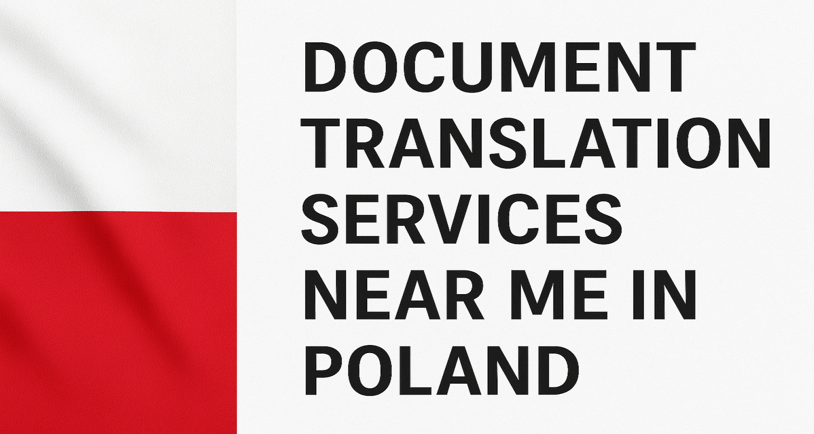 Document Translation Services Near Me in Poland