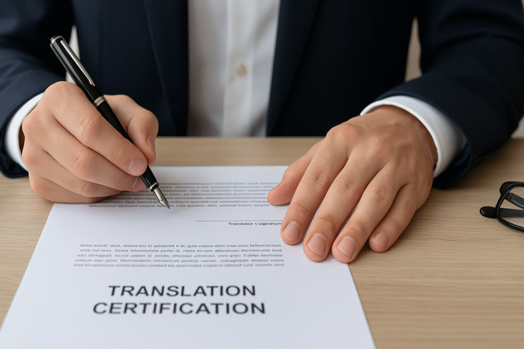 Certified translation services in Poland for legal and personal documents