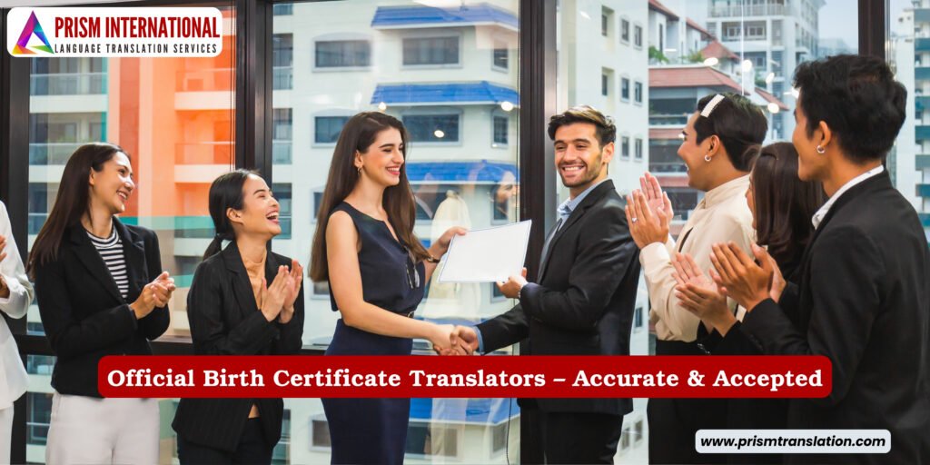 Sworn birth certificate translation service near me.