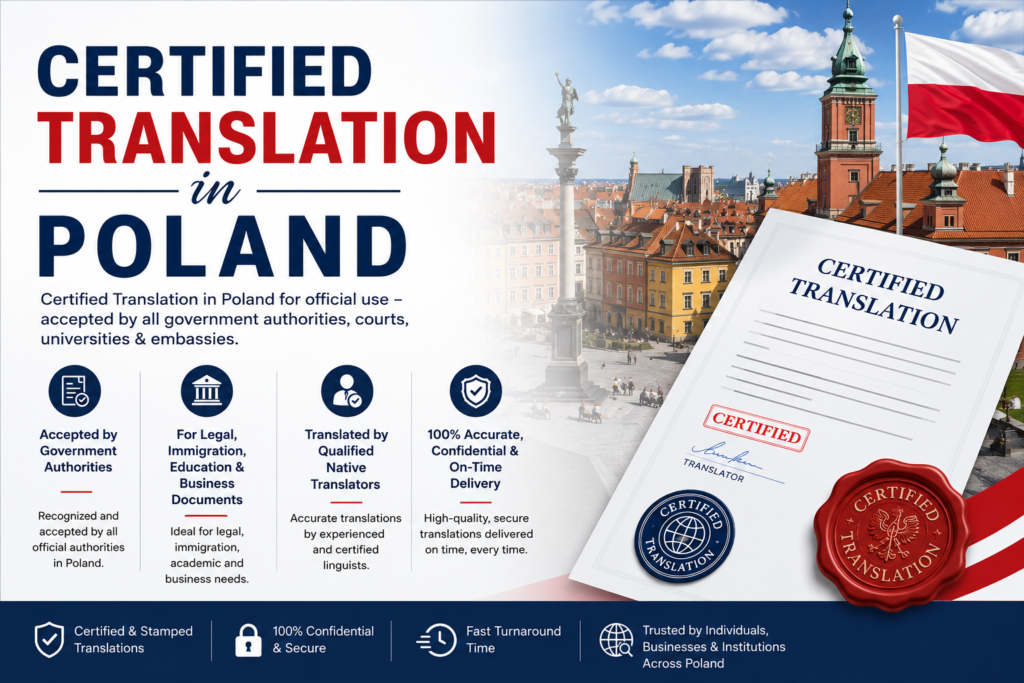 Certified Translation In Poland