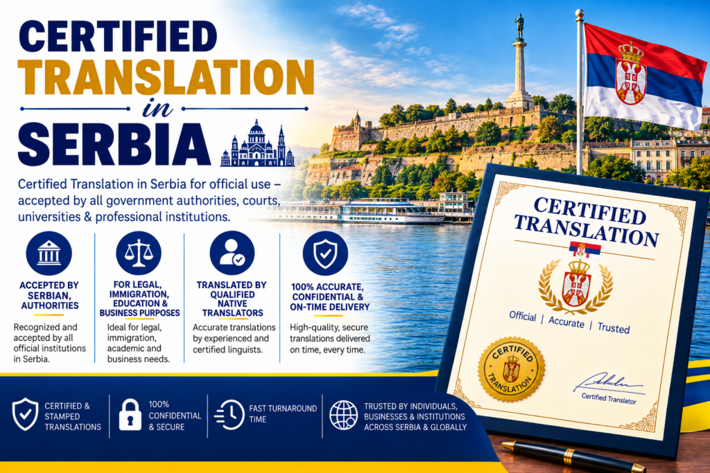 Certified Translation in Serbia
