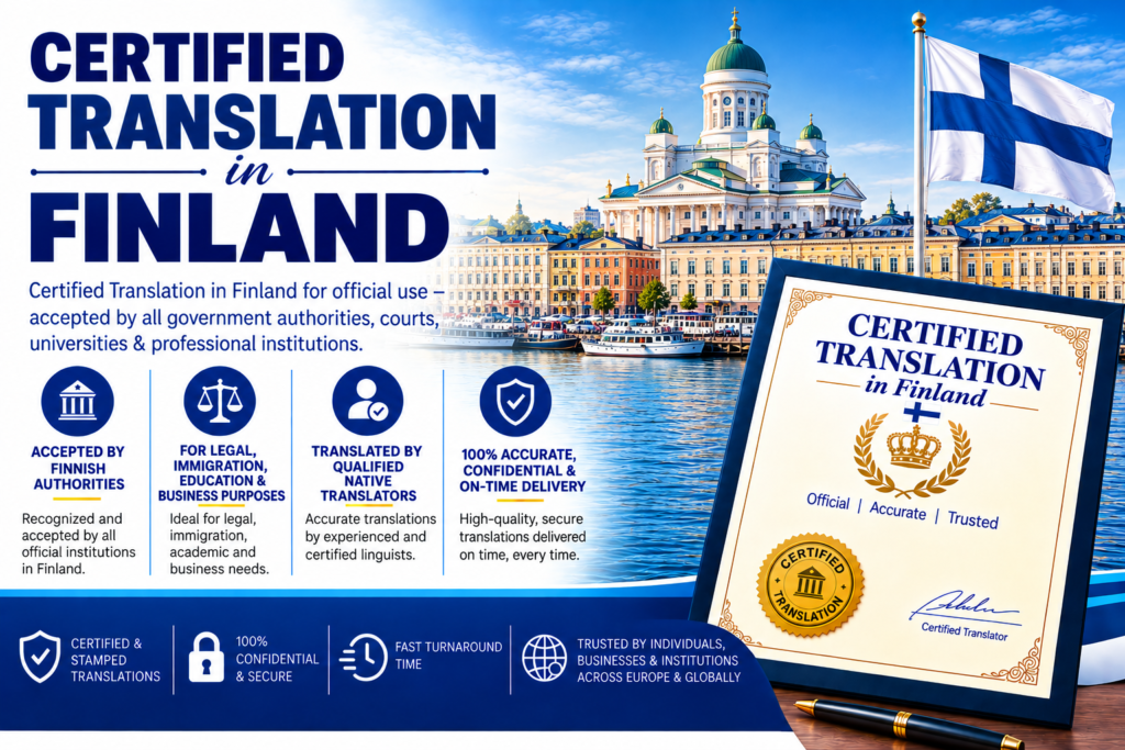 Certified Translation in Finland