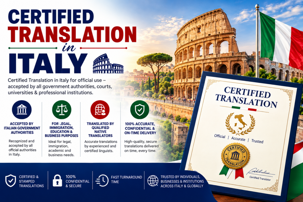 Certified Translation in Italy