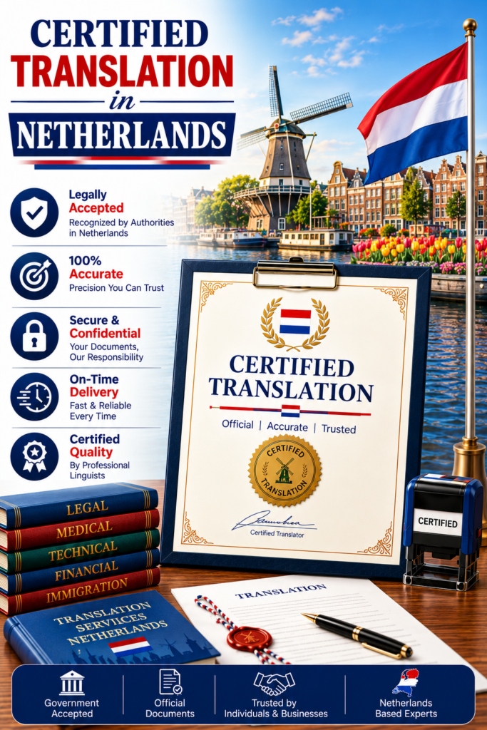Certified Translation in Netherlands