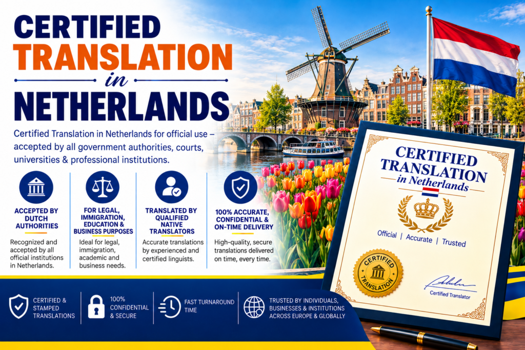 Certified Translation in Netherlands