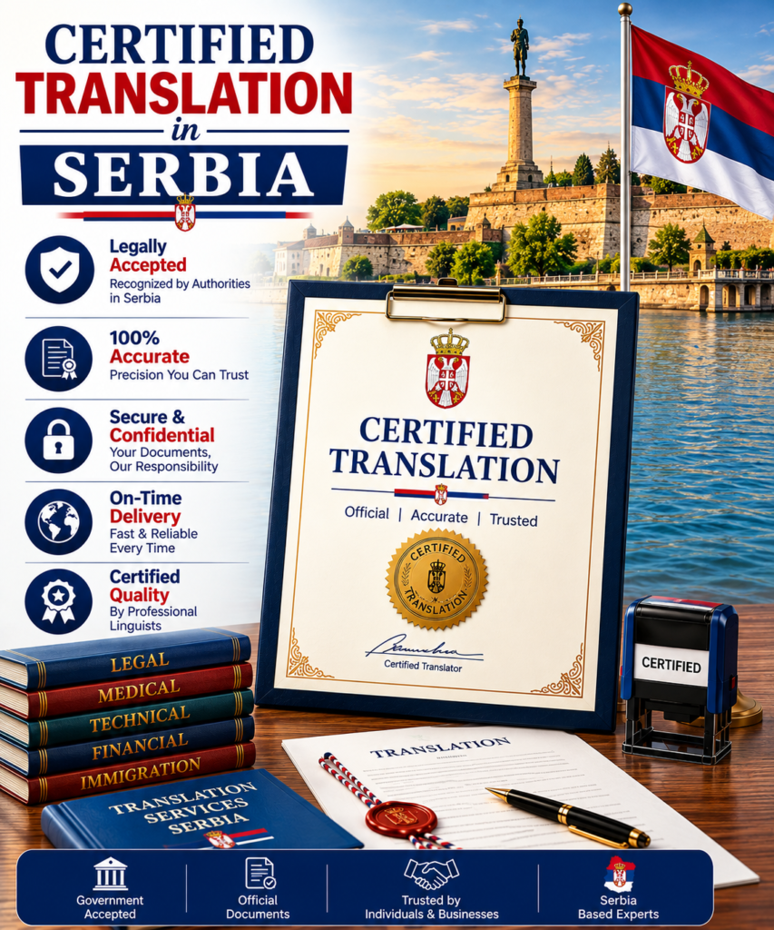 Certified Translation in Serbia