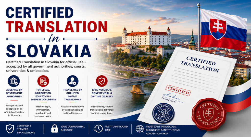 Certified Translation in Slovakia