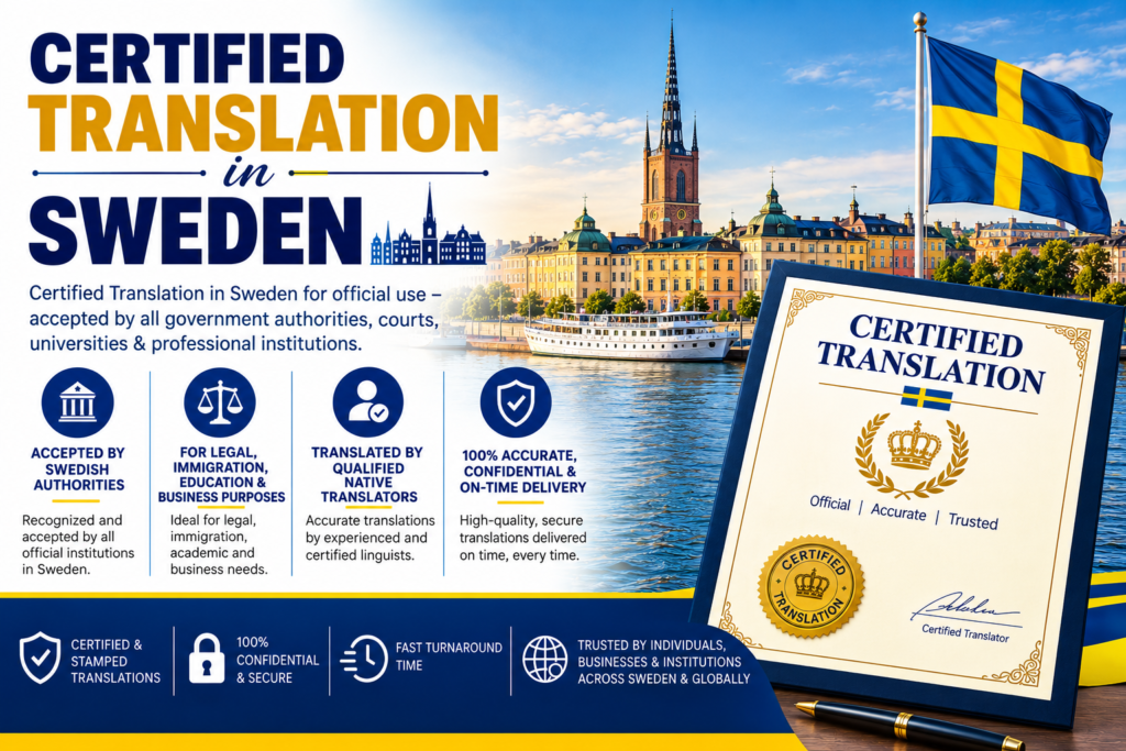 Certified Translation in Sweden