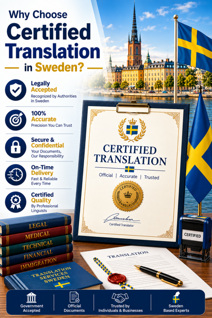 Certified Translation in Sweden