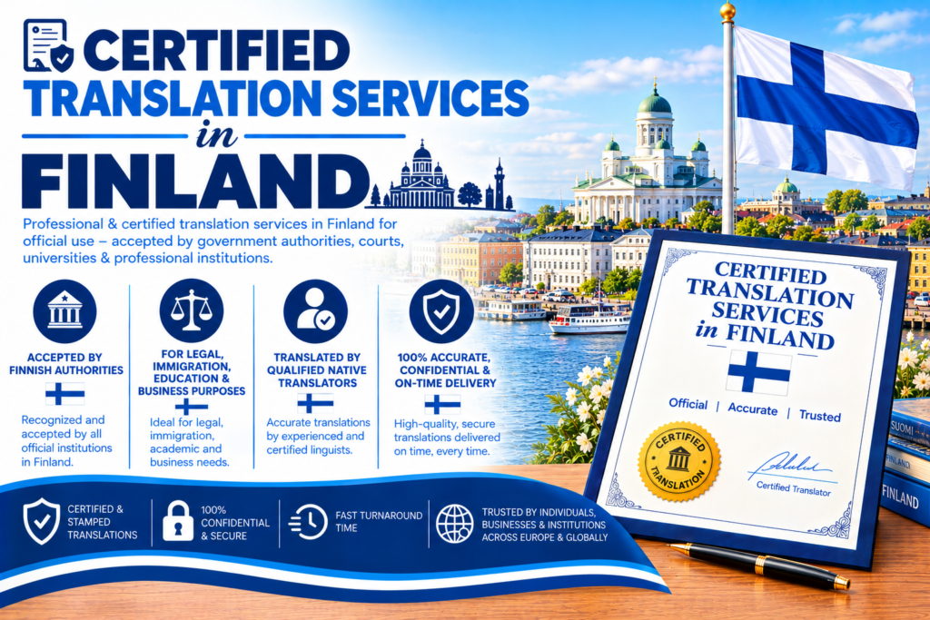 Certified Translation Services In Finland