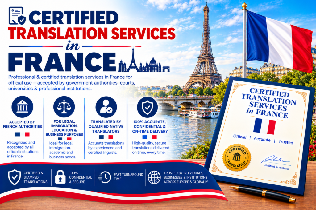 Certified Translation Services In France