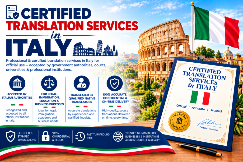 Certified Translation Services In Italy