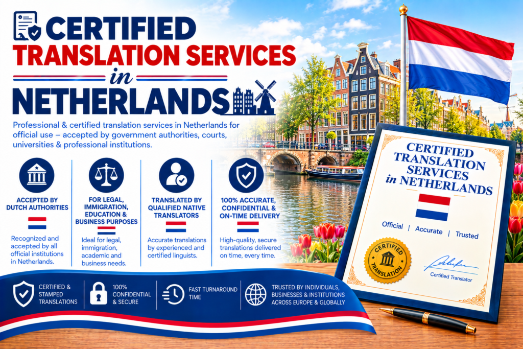 Certified Translation Services In Netherlands