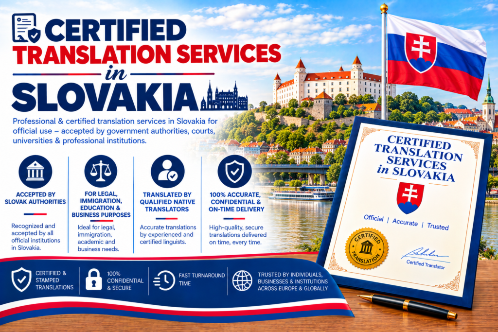 Certified Translation Services In Slovakia