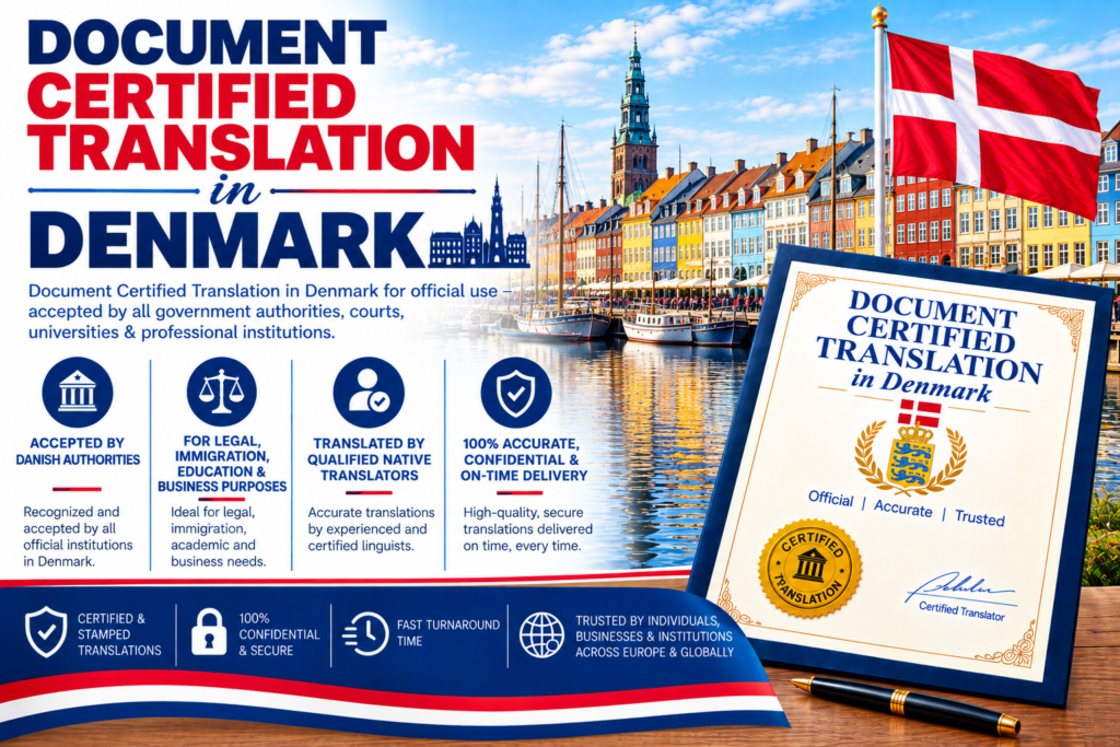Document Certified Translation In Denmark