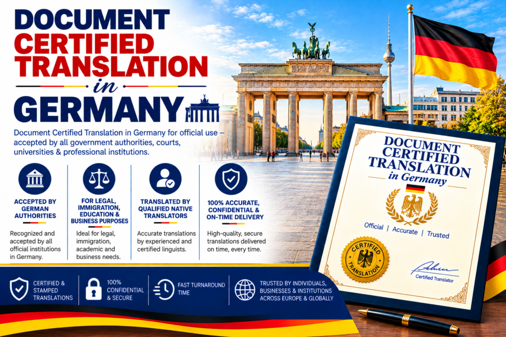 Document Certified Translation In Germany