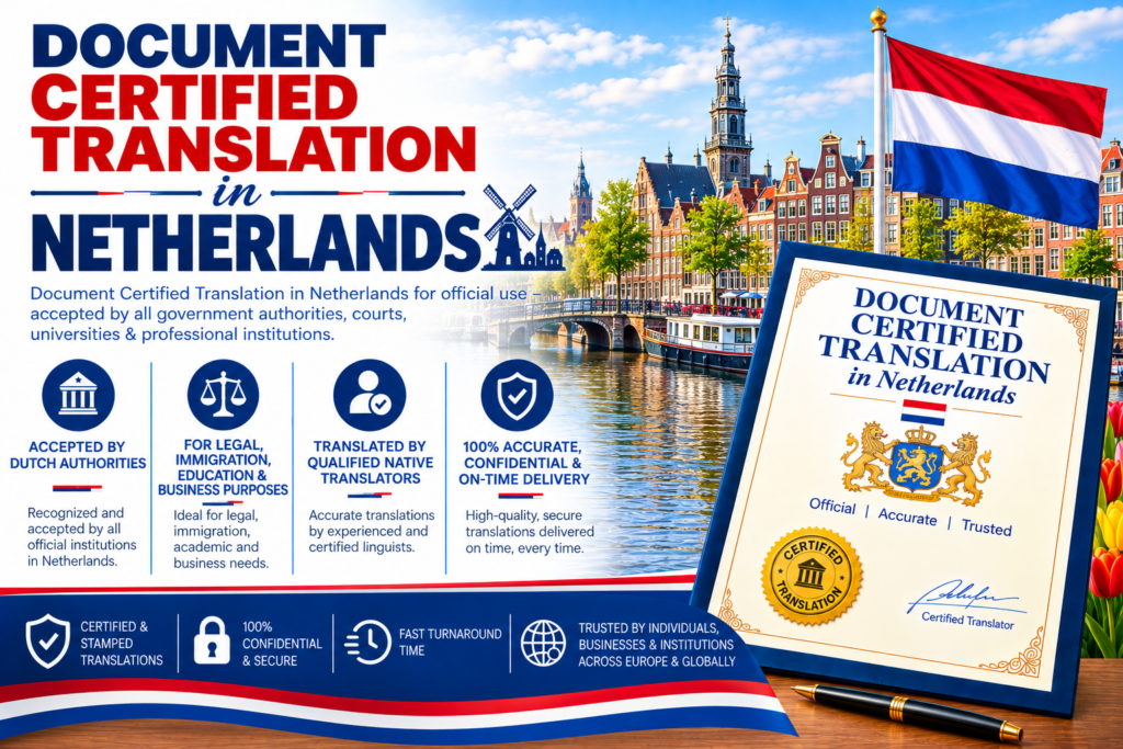 Document Certified Translation In Netherlands