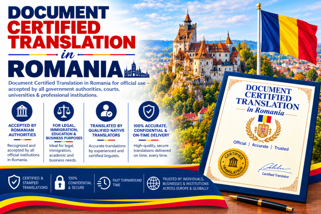 Document Certified Translation In Romania