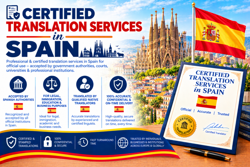 Certified Translation Services In Spain